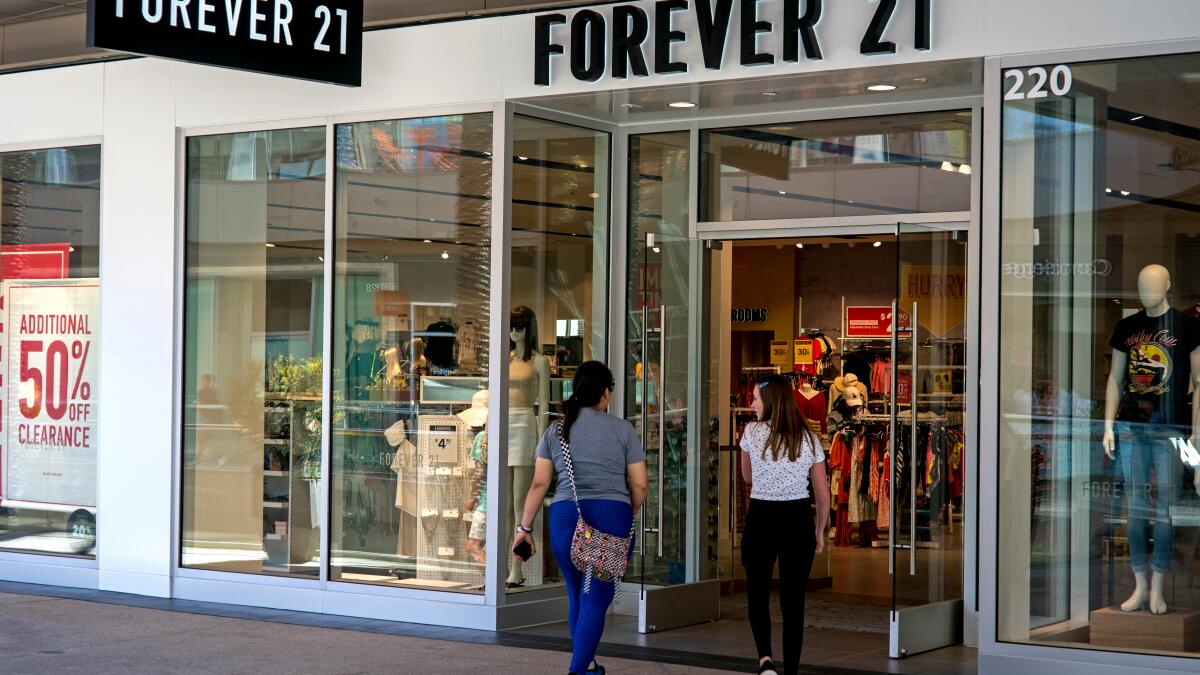Forever 21 stores closing: 178 U.S. locations to shutter in bankruptcy  filing - Los Angeles Times
