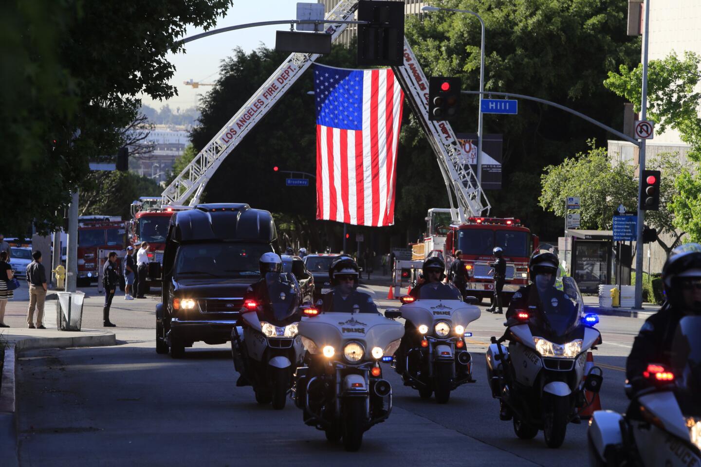Funeral for LAPD Officer Roberto Sanchez