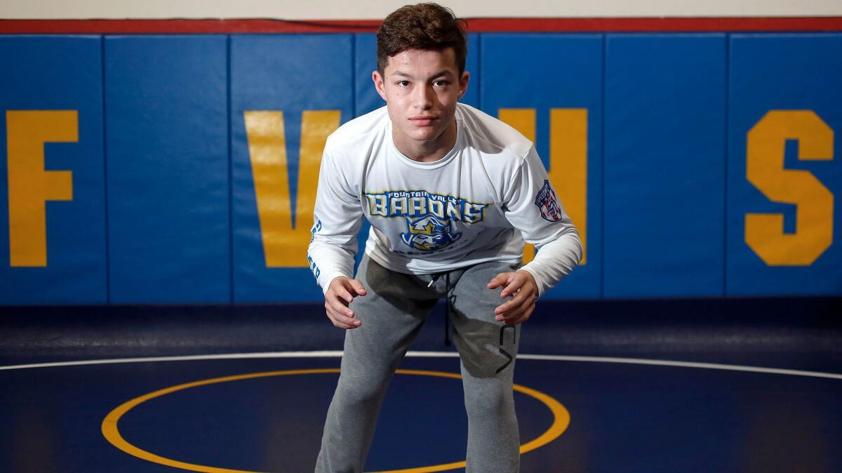 Fountain Valley High freshman wrestler Max Wilner is the Daily Pilot High School Male Athlete of the Week. Wilner won the 145s division of the Edison Beach Bash Tournament last weekend.