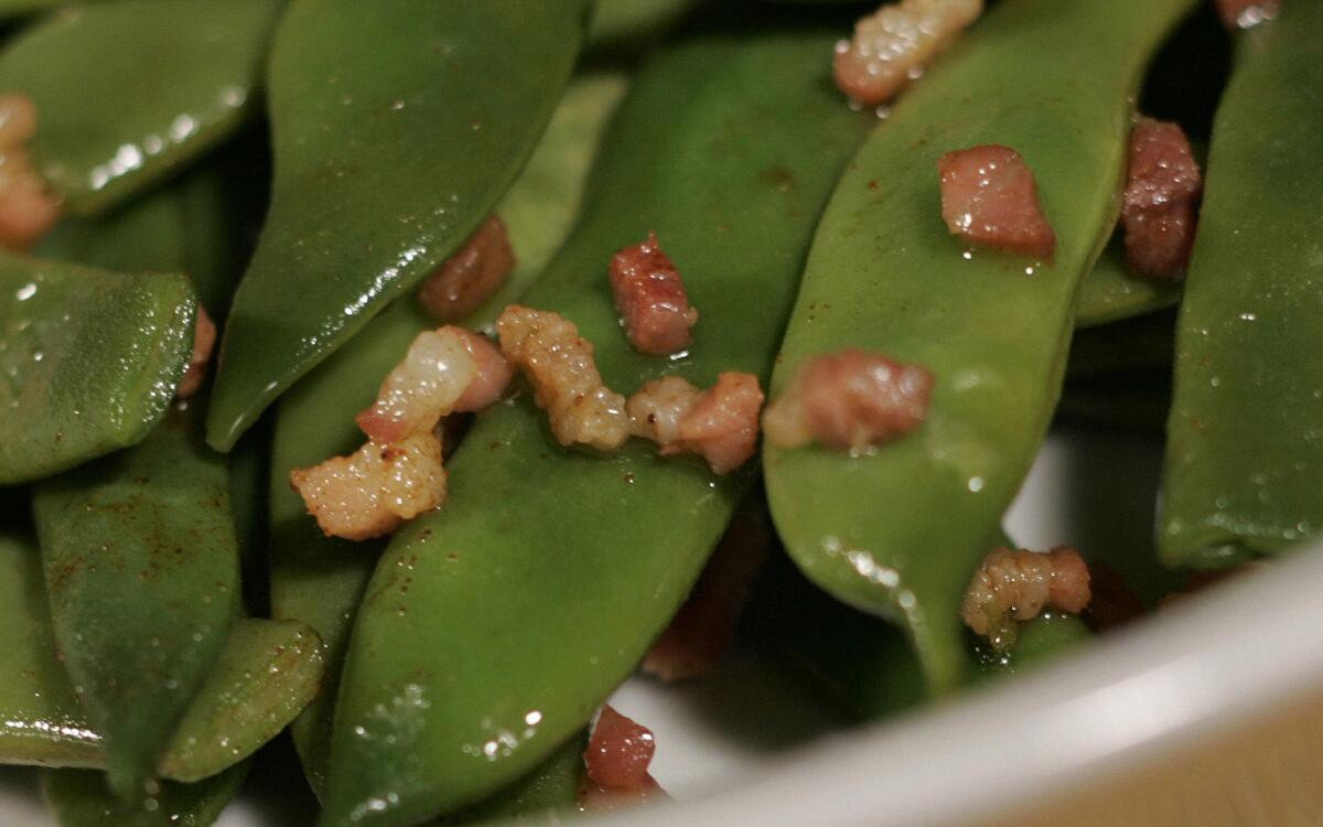 Sauteed green beans, Caceres style