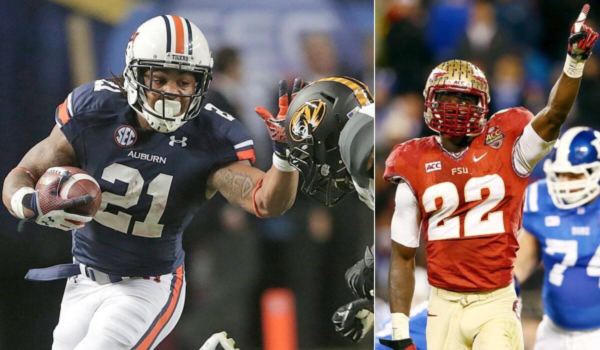 Auburn running back Tre Mason, a Heisman Trophy finalist, will face Telvin Smith and the rest of the Florida State defense in the BCS championship game Monday night.
