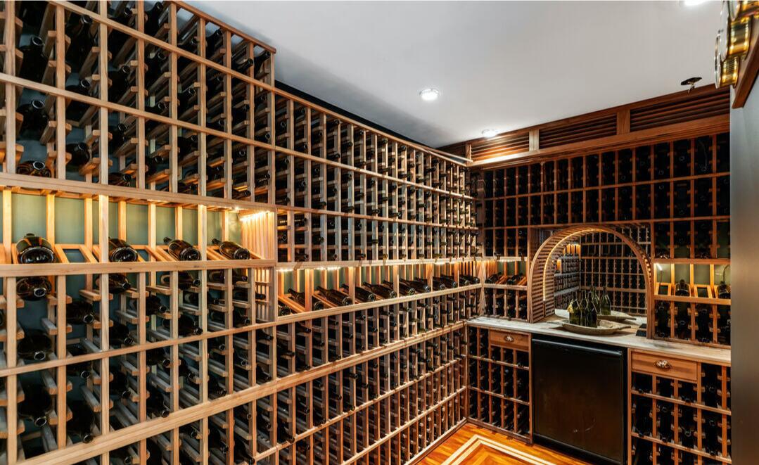 The wine cellar.