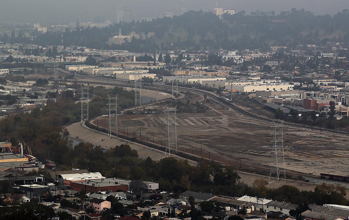 A former rail yard is considered a cornerstone of the plan to revitalize an 11-mile stretch of the L.A. River.