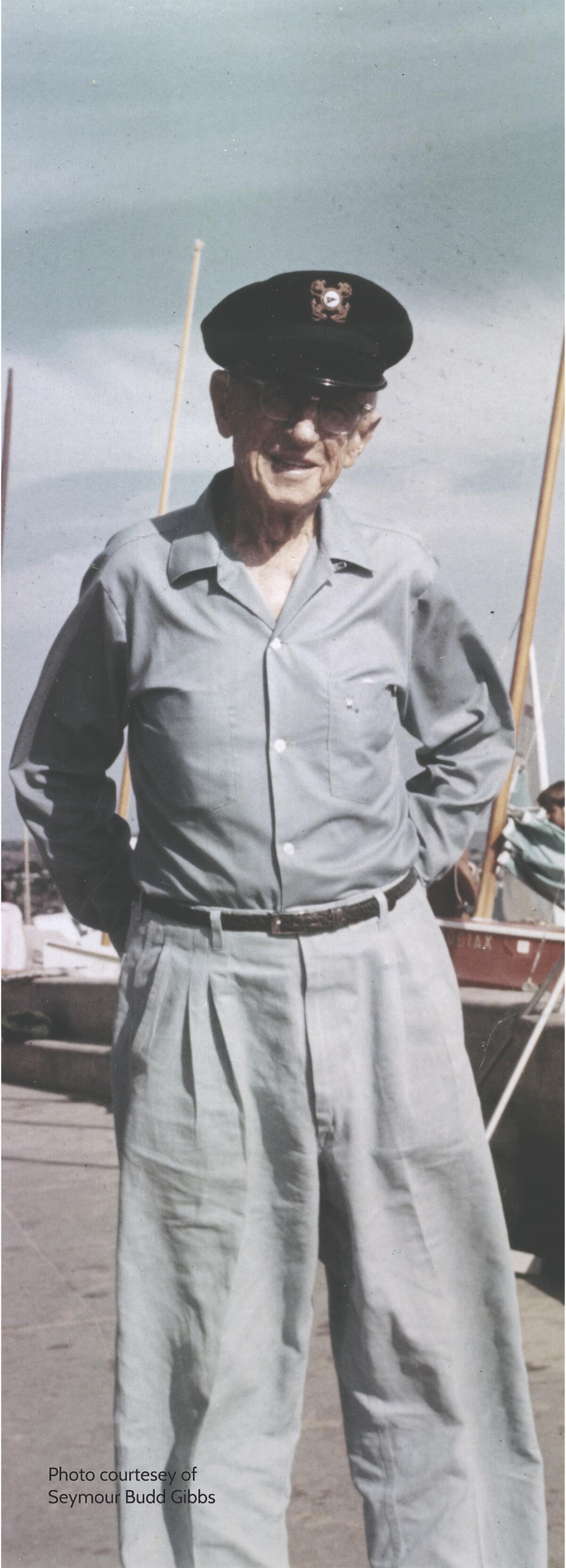 Historical photo of Joe Beek, member of the founding family that created the Balboa Island Ferry.