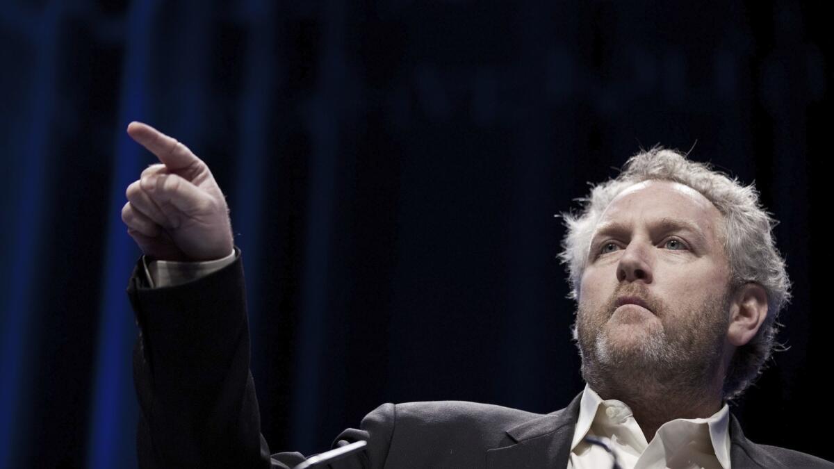 Andrew Breitbart speaks at the 2011 Conservative Political Action Conference in Washington.