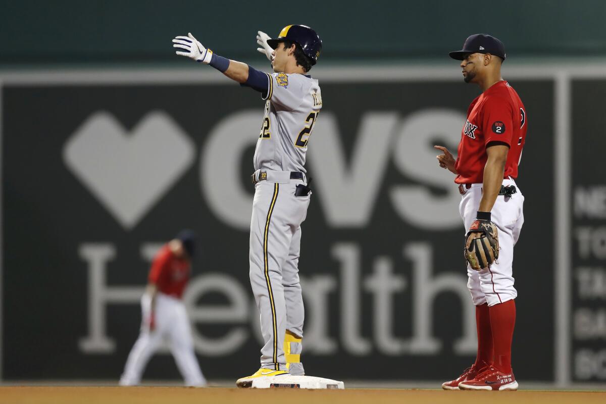 Milwaukee Brewers' Christian Yelich becomes sixth player in MLB