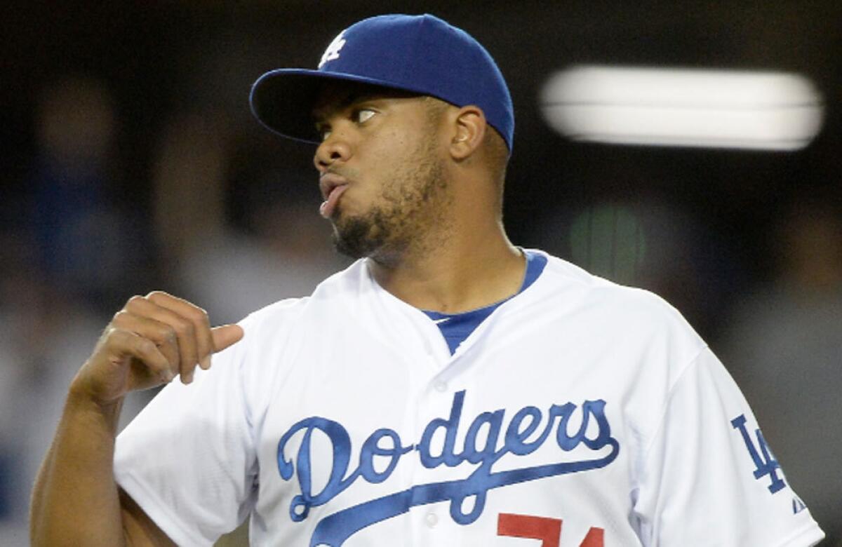 Dodgers closer Kenley Jansen leads all major league pitchers in appearances with 13.