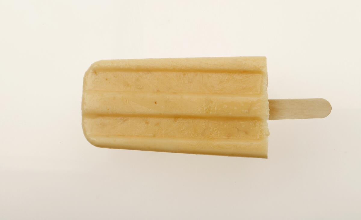Spicy cantaloupe and ginger popsicle. Recipe: Spicy cantaloupe and ginger popsicle