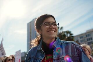 Virginia Villalta at the 2020 Los Angeles Women's March