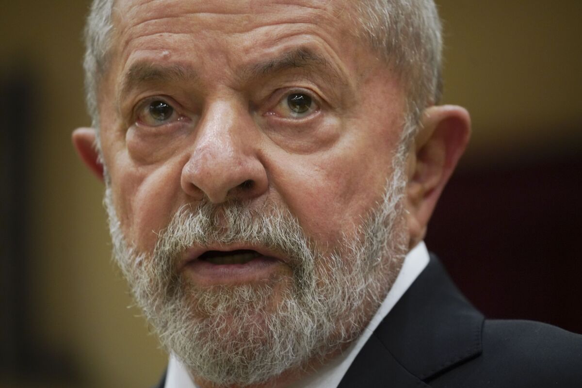 Former Brazilian President Luiz Inacio Lula da Silva 