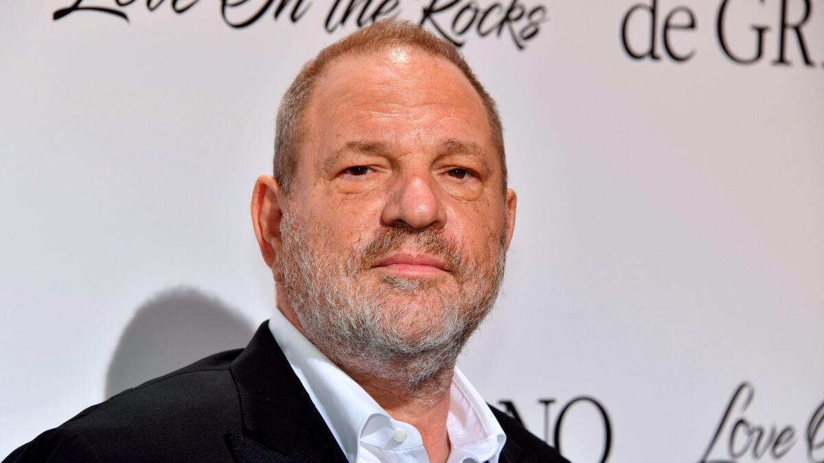 Harvey Weinstein, former co-chairman of the Weinstein Co. His company is waiting to find out if it will be purchased by private equity firm Colony Capital.
