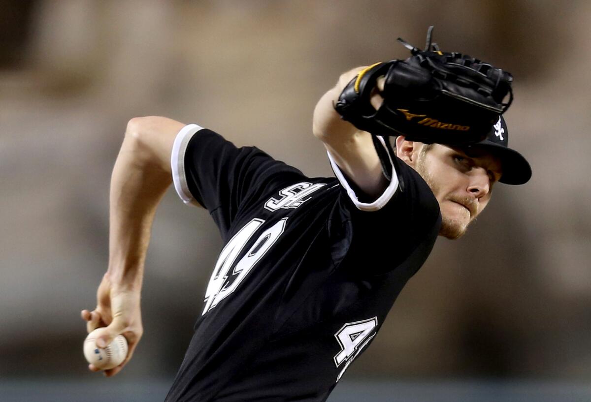 Chicago White Sox's Chris Sale shut down the Angels' offense again on Friday.