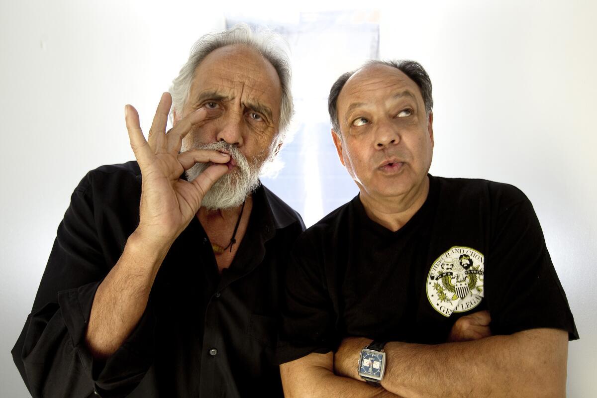 Cheech & Chong -- Tommy Chong, left, and Cheech Marin -- are working on a new film.