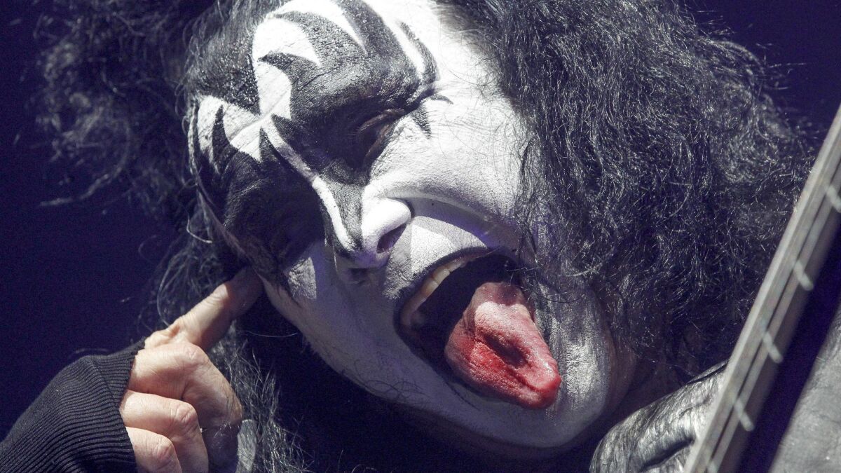 "KISS back then was considered to be a little more dangerous," said a longtime fan of the band led by Gene Simmons, above.