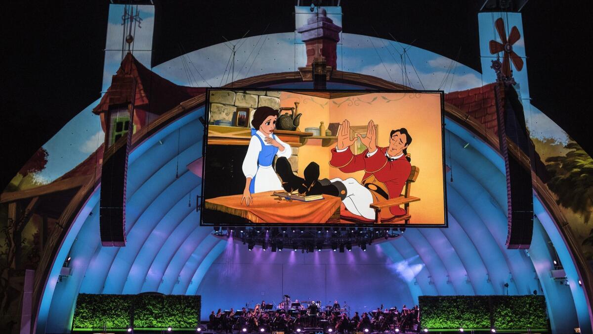 "Beauty and the Beast" at the Hollywood Bowl.