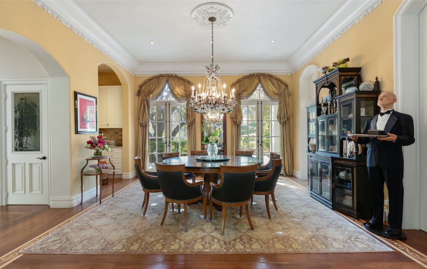 The formal dining room.
