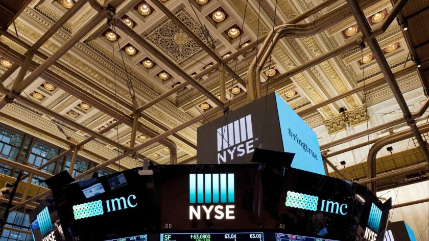 The interior of the New York Stock Exchange.