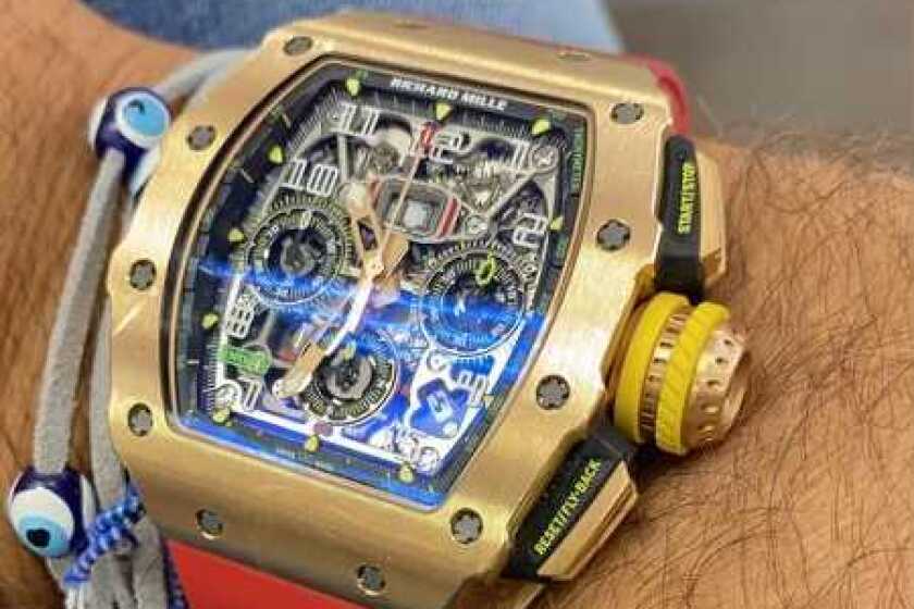 Shay Belhassen was robbed of his Richard Mille RM 11-03 Flyback Chronograph watch, which he estimated is worth $500,000.