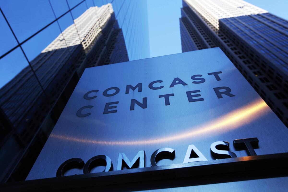 The Comcast headquarters building in Philadelphia.