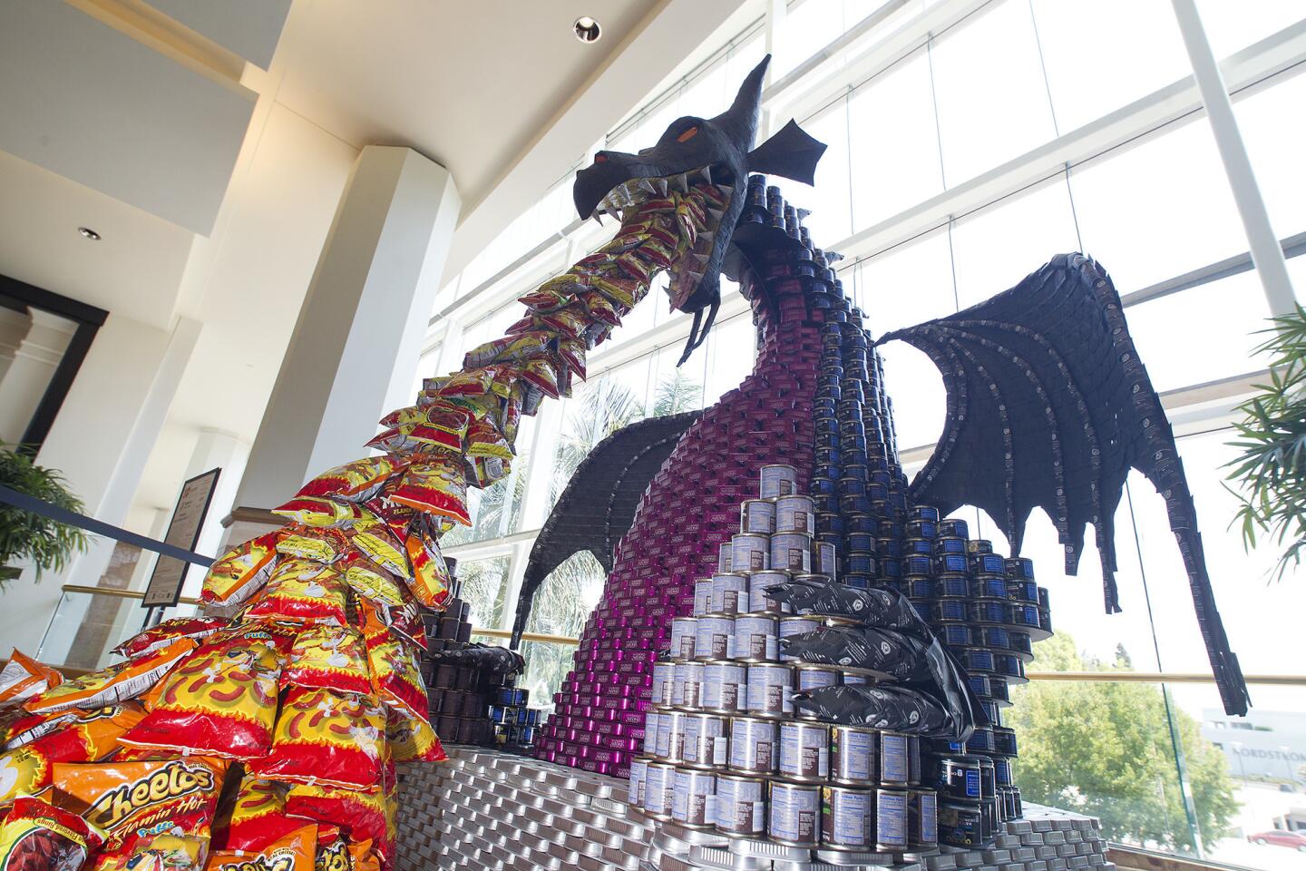 CANstruction OC on Display at South Coast Plaza