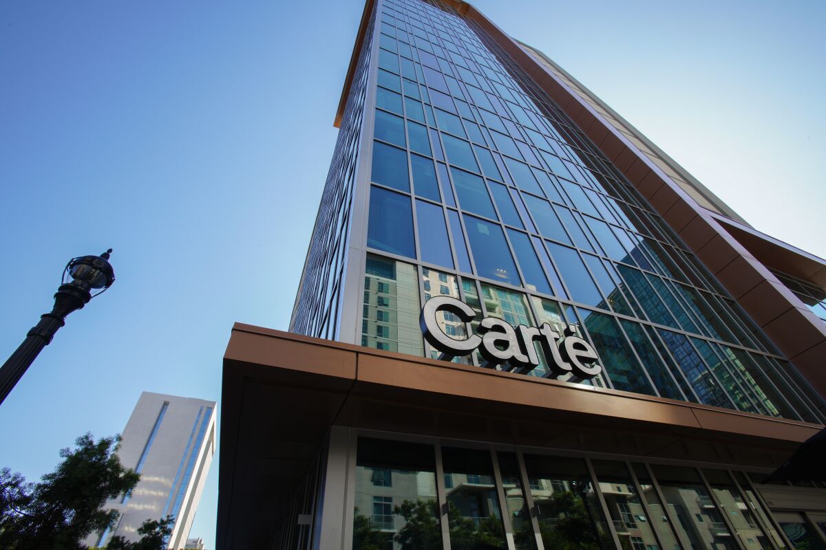 The new Carte Hotel in Little Italy opened in September of 2019.