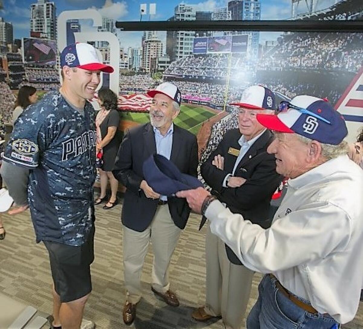 Column: Padres are a big hit with Veterans Village of San Diego