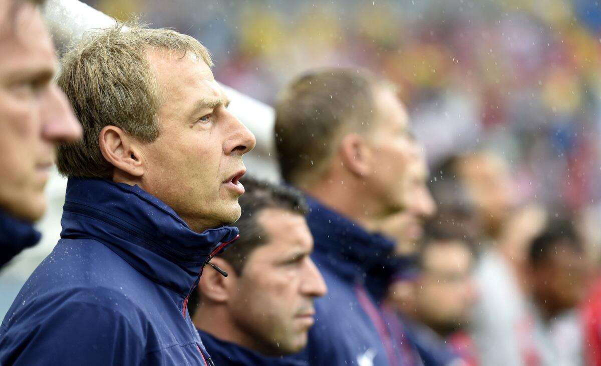 Coach Juergen Klinsmann guided the U.S. safetly out of the "Group of Death" and into the round of 16 at the World Cup.