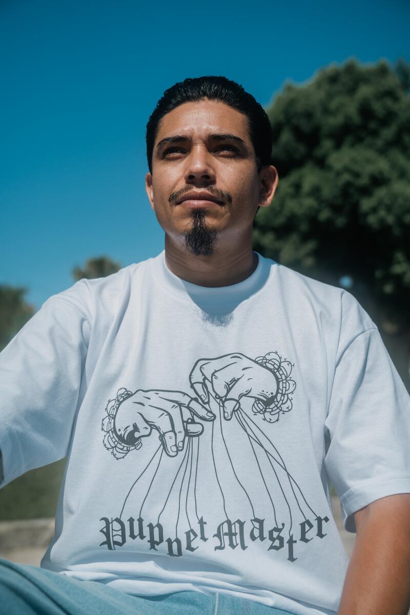 Cain Carias, also known as @PuppetMaster213, proudly claims to be Tijuana BORNXRAISED and "'California Dreamin' and Los Angeles Livin,'" more specifically reppin' Westlake and MacArthur Park. Puppetering for over 20 years, Carias has performed throughout Los Angeles County.