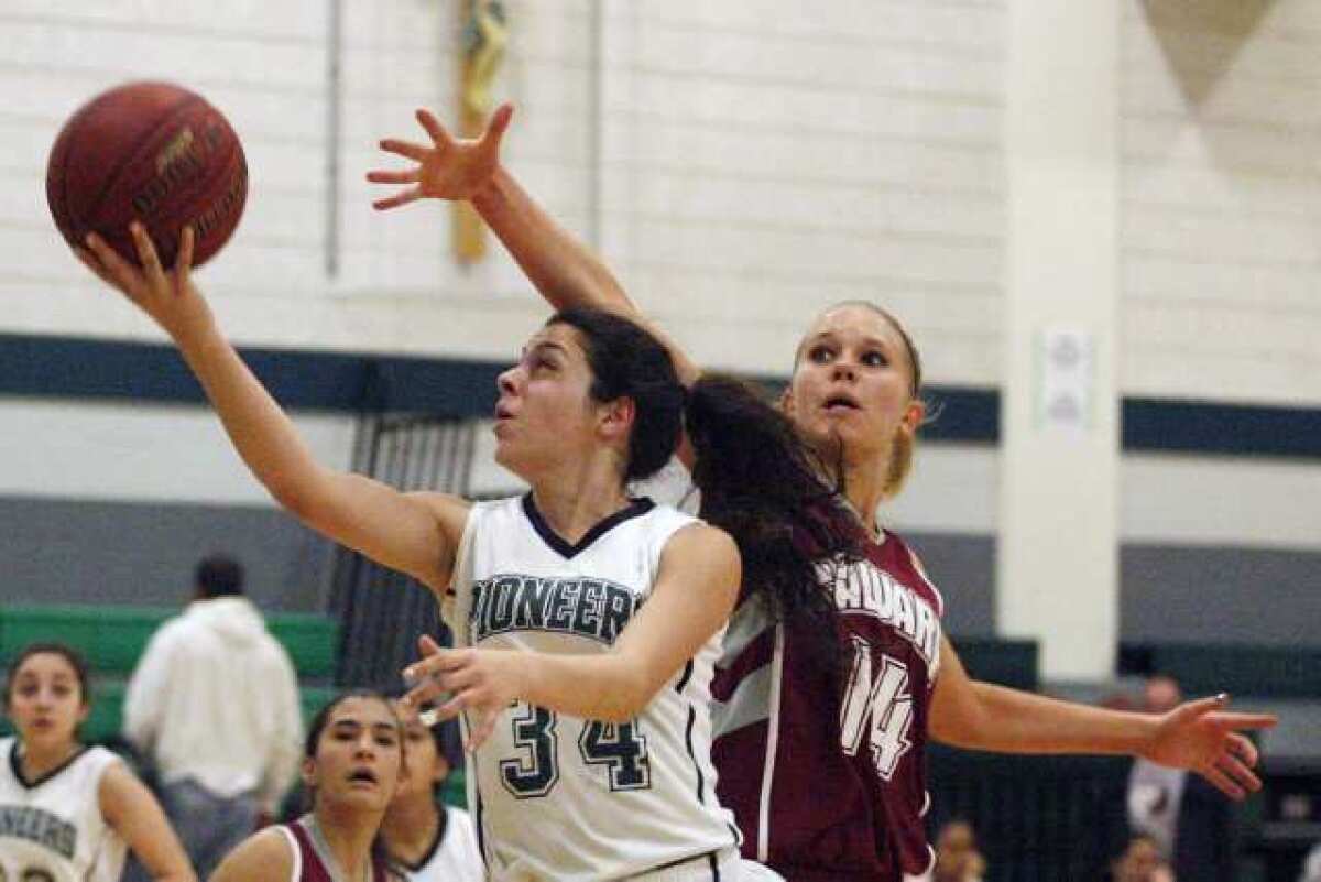Providence's Kattia Dabbaghian contributed seven steals to the Pioneers' overwhelming defense.