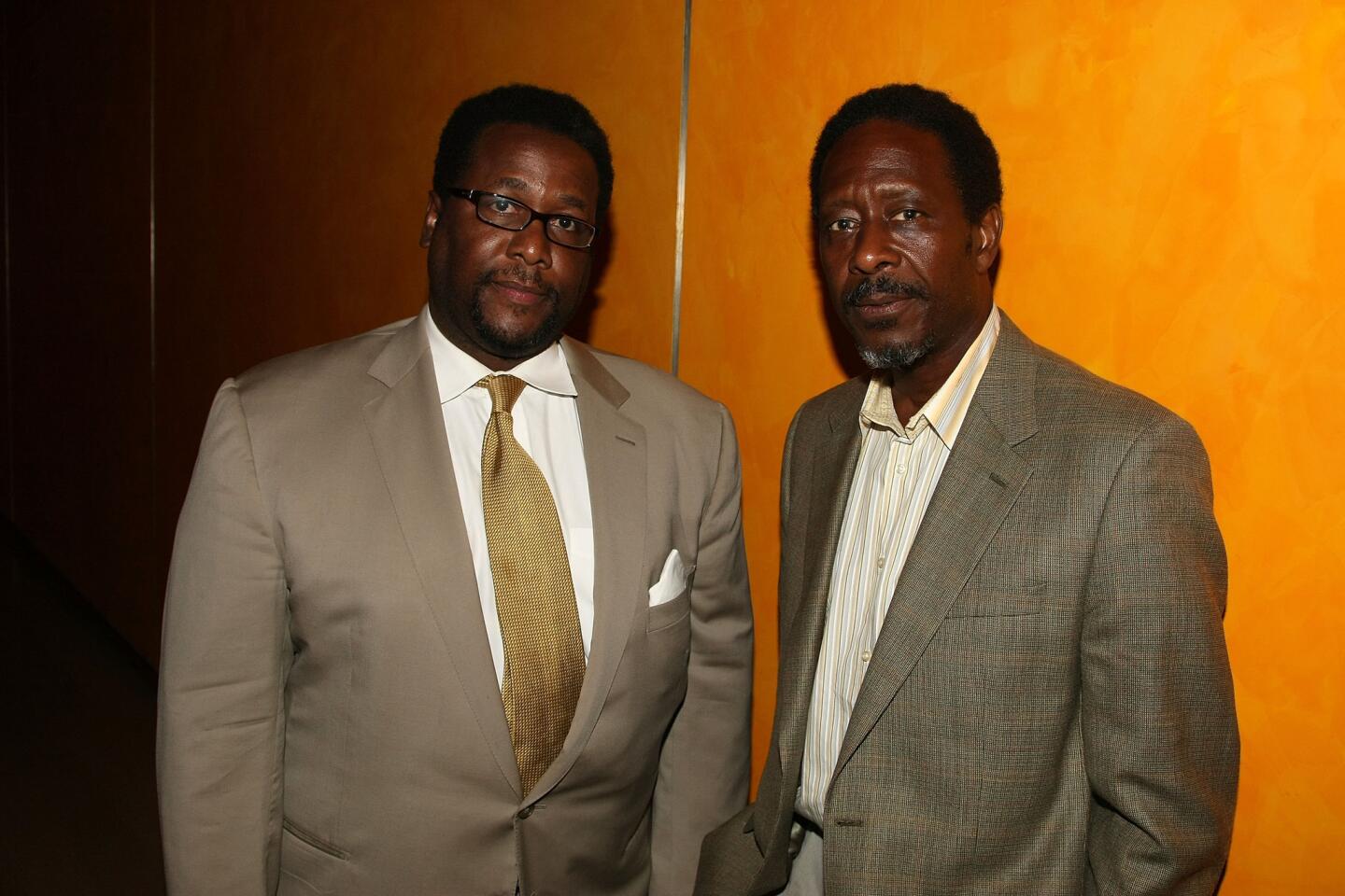 Clarke Peters (right), actor.
