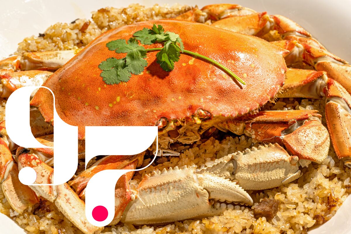 #97: Steamed Glutinous Rice with Dungeness Crab at Eat Joy Food 