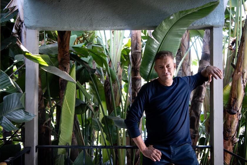 LOS ANGELES, CA-August 25, 2019: Los Angeles Magazine Editor in Chief, Maer Roshan, at his home in Silverlake on Sunday, August 25, 2019. (Mariah Tauger / Los Angeles Times)