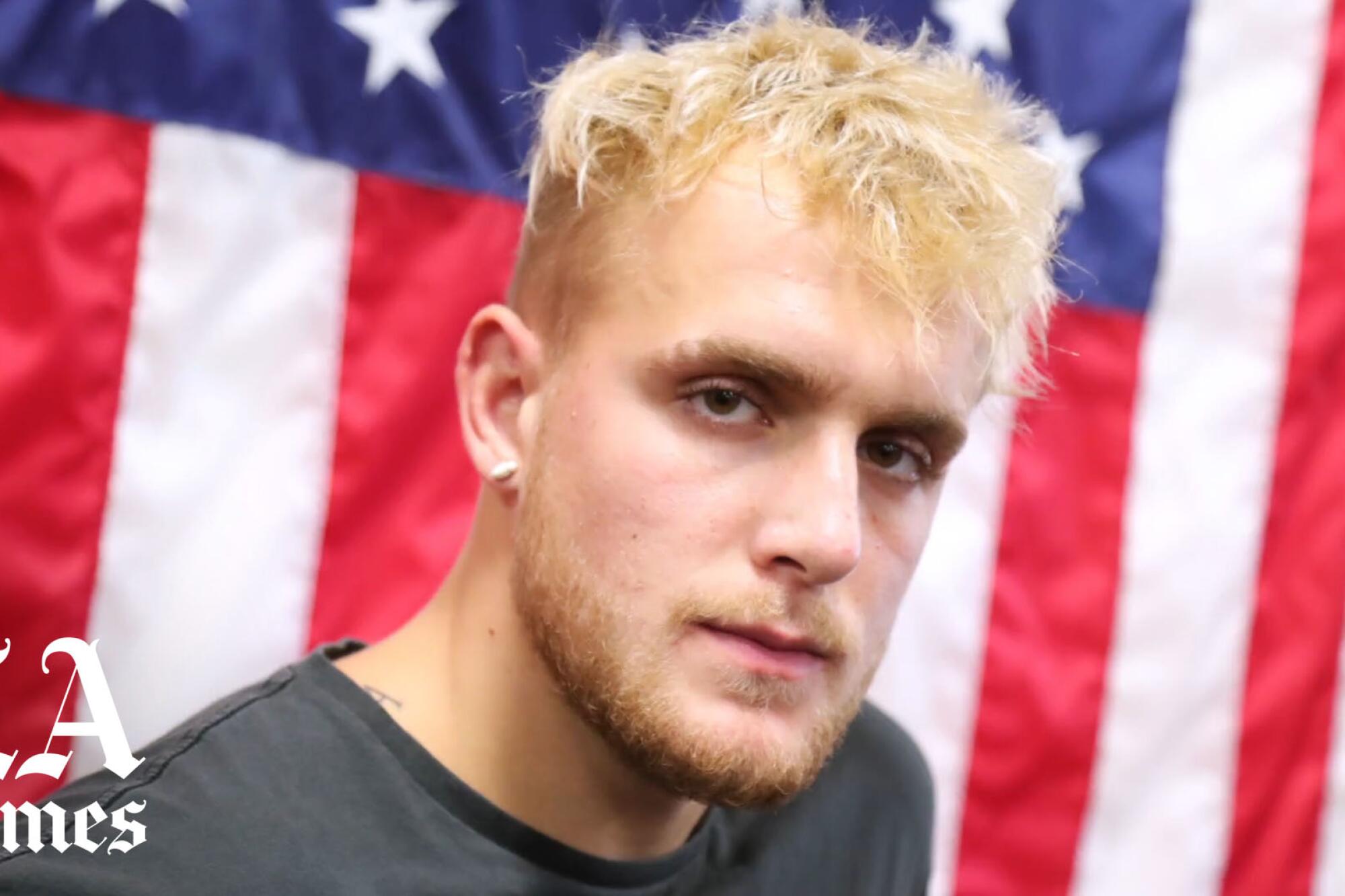 HOLLYWOOD, CALIFORNIA - OCTOBER 22: Jake Paul attends Logan Paul Workout Showcase at Wild Card Boxing Club.