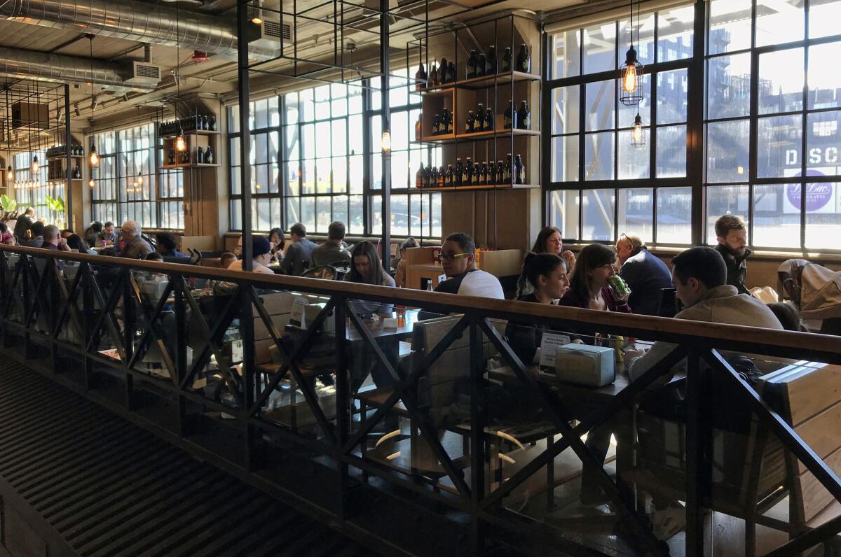 Bay Market Kitchen Food Hall at Micro Center in Sunset Park is part of the transformation of the neighborhood.