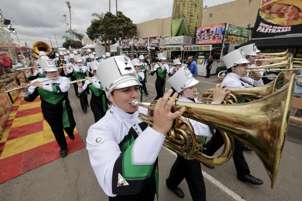 The Emerald Effect marching band from Hilltop High School.
