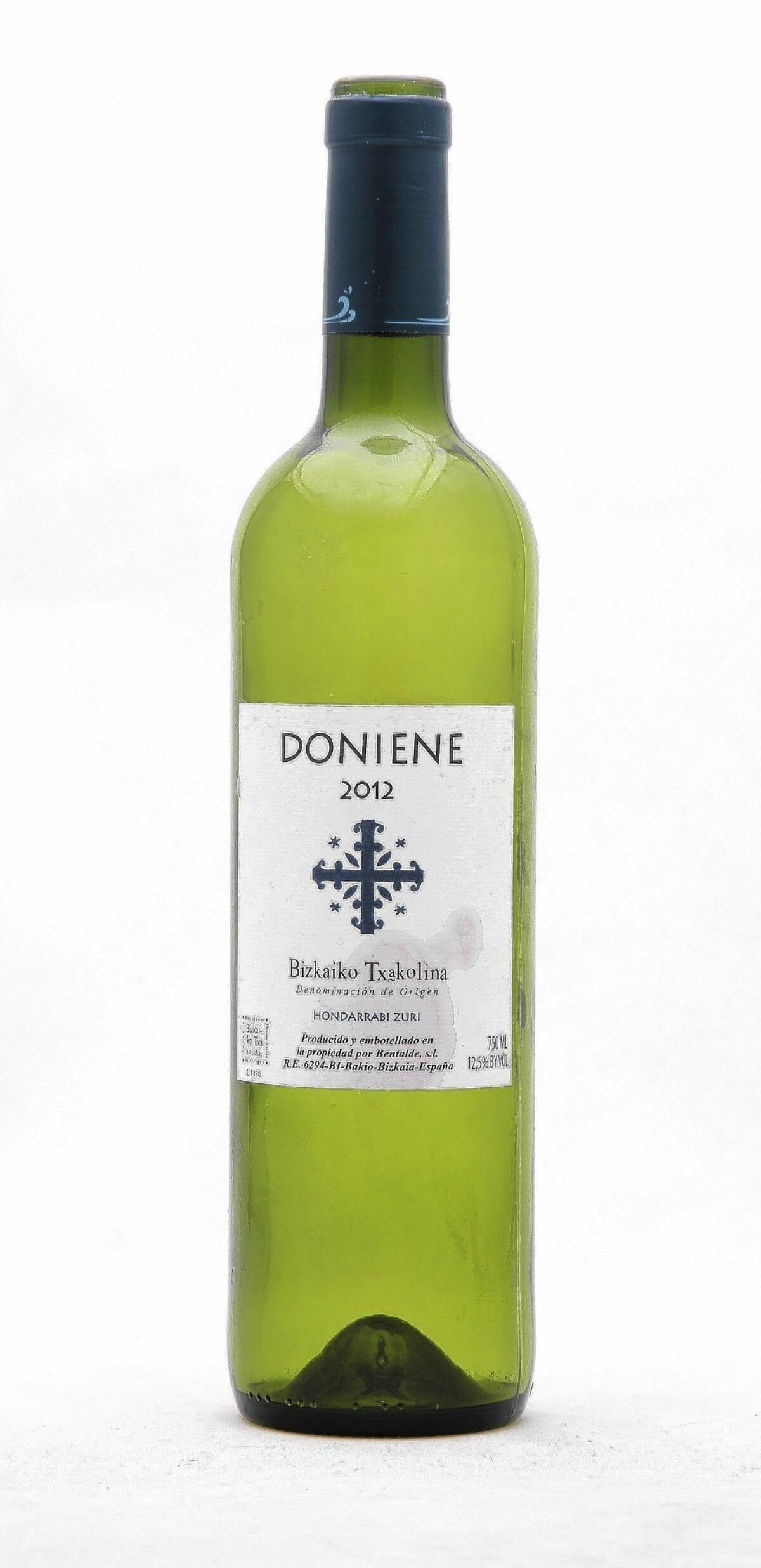 Wine of the Week: 2012 Doniene Bizkaiko Txakolina.