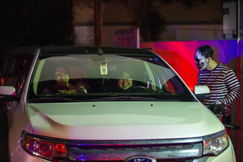 'Spooky stuff' Huntington Beach haunted car wash provides the scares