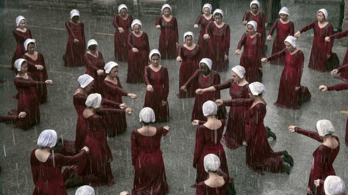 "The Handmaid's Tale," returning for a second season on April 25.
