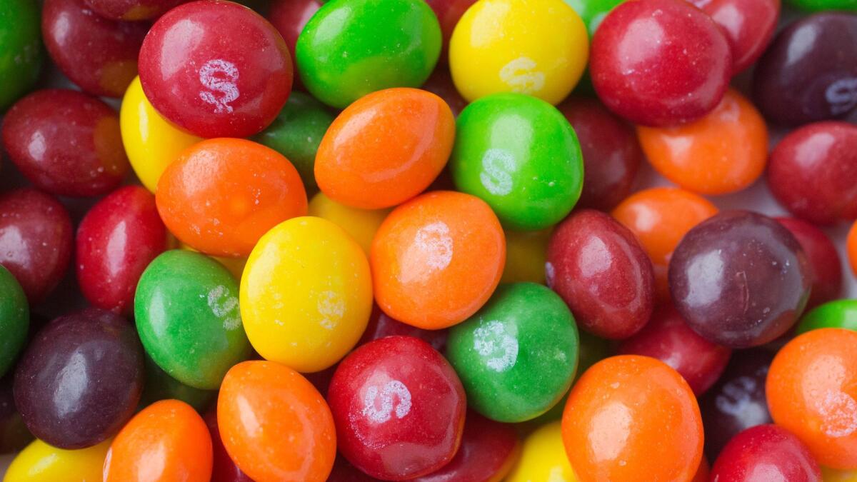 A variety of food byproducts are commonly used for animal feed, and Skittles maker Mars says it does have procedures for discarding foods for that purpose.