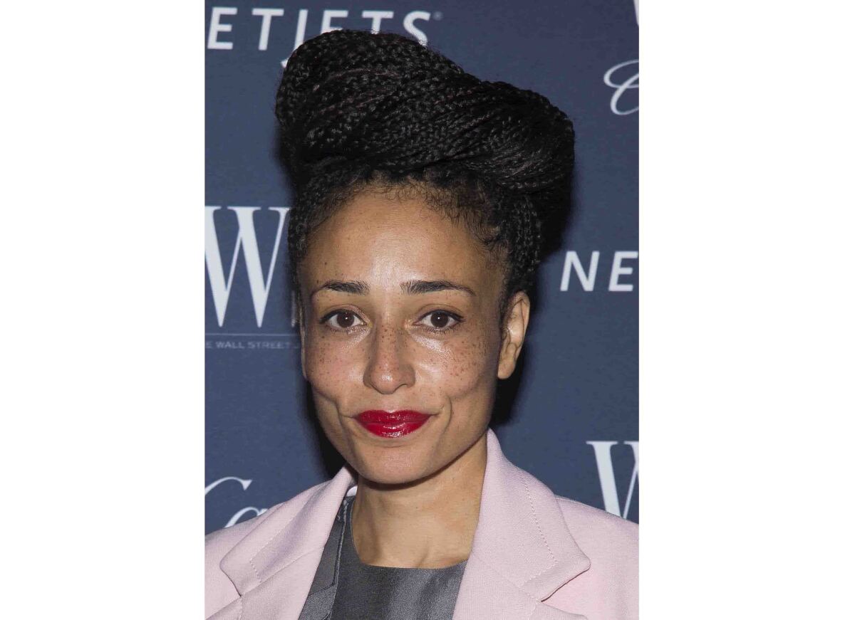 FILE - Author Zadie Smith attends the WSJ Magazine Innovator Awards in New York on Nov. 4, 2015. Smith is this year’s winner of the PEN/Audible Literary Service Award, an honor previously given to notable authors Toni Morrison, Stephen Sondheim and Margaret Atwood. (Photo by Charles Sykes/Invision/AP, File)