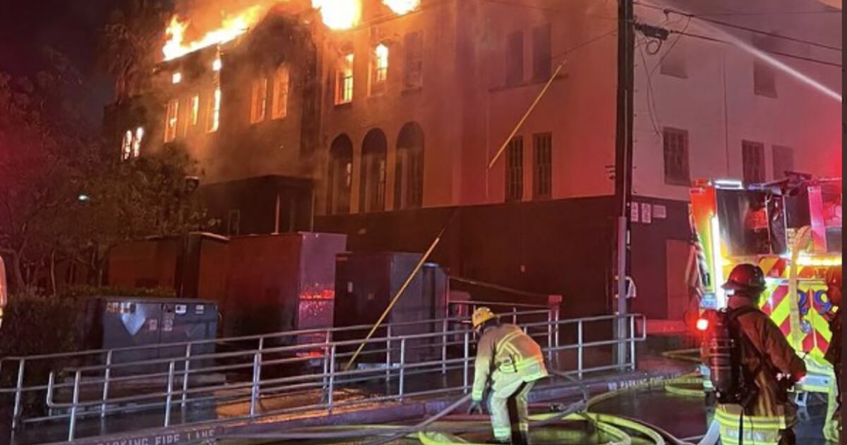 Fire destroys Santa Paula High School’s 1930s-era gymnasium