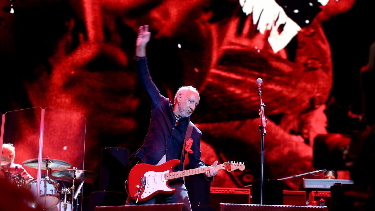 Pete Townshend on the second weekend of Desert Trip.