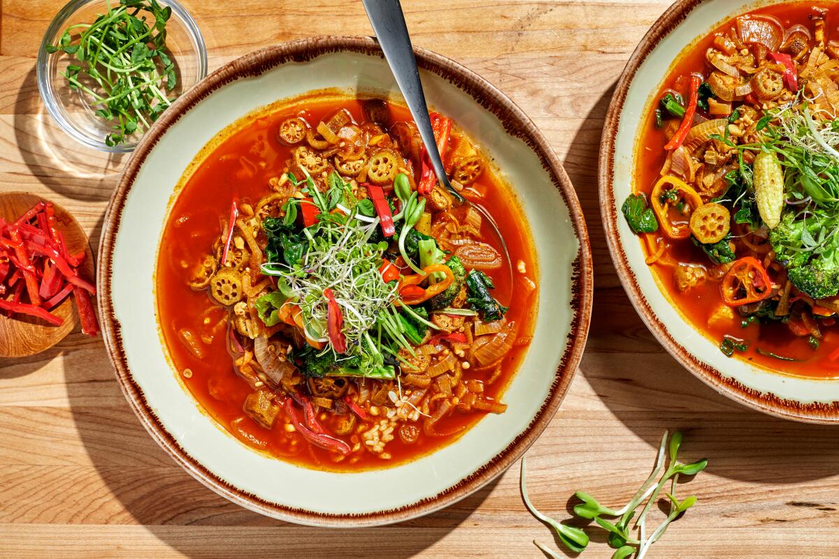 Chef Keith Corbin's vegetarian gumbo