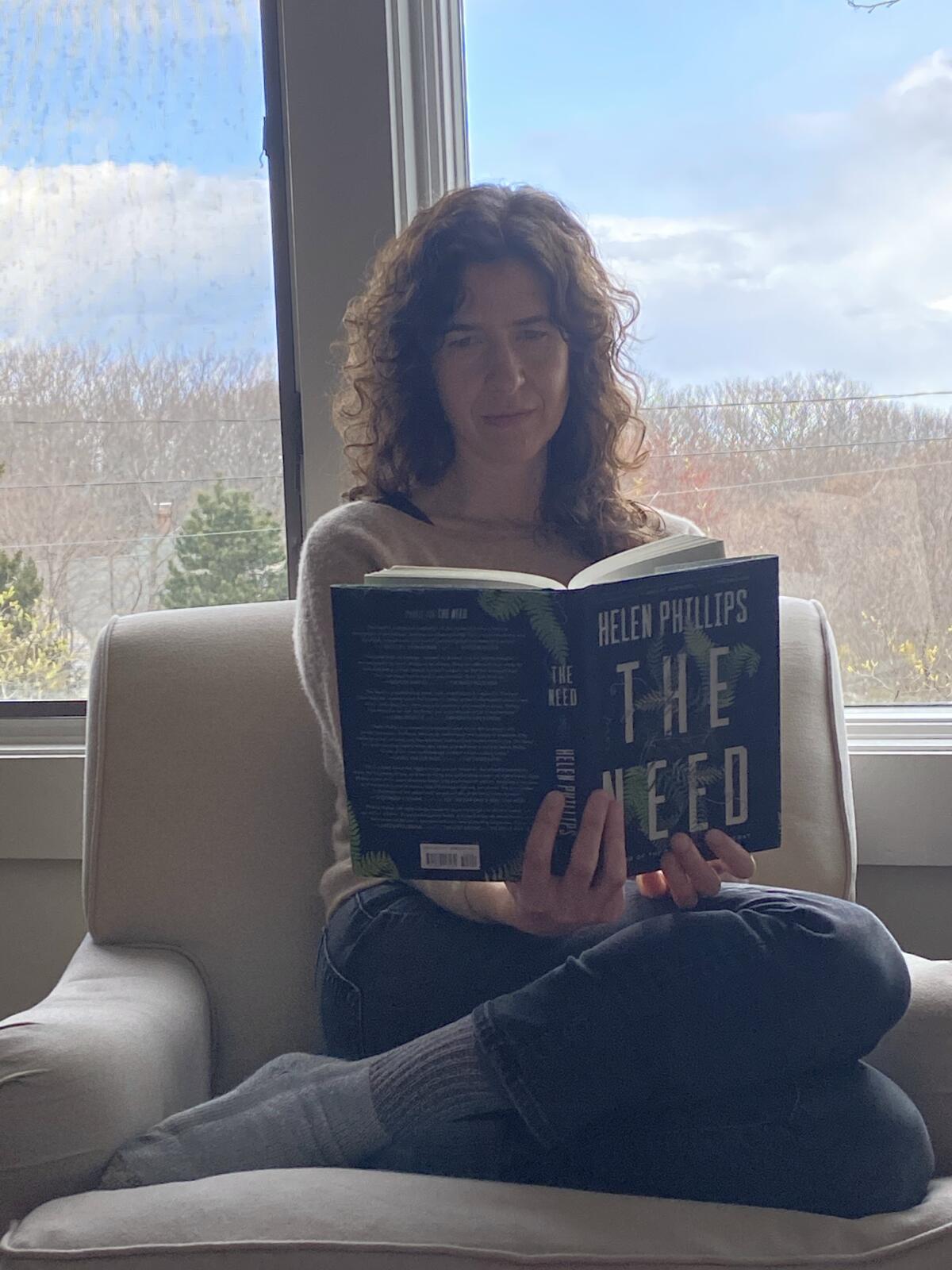 Anna Solomon reads Helen Phillips' novel "The Need" in quarantine in Massachusetts.