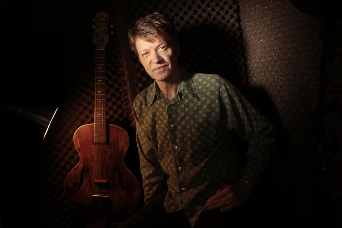 Jazz guitarist Nels Cline at his home in Manhattan.