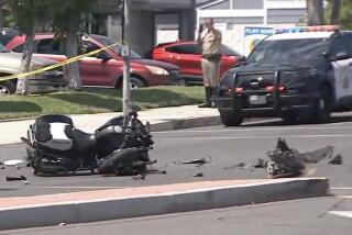 An investigation is underway after an on-duty motorcycle officer was hospitalized Thursday morning after a traffic collision in La Habra.