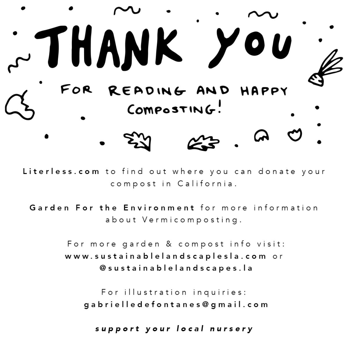 "Thank you for reading and happy composting!"