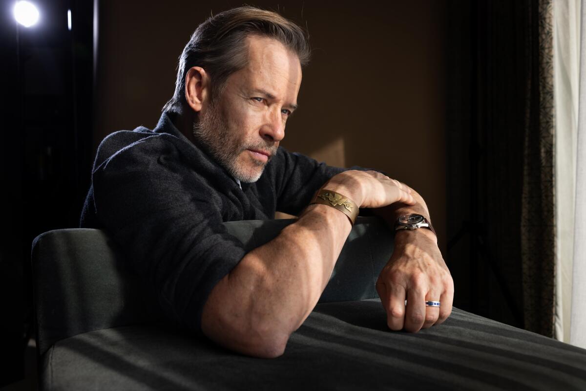 Guy Pearce has a key role in "The Brutalist."