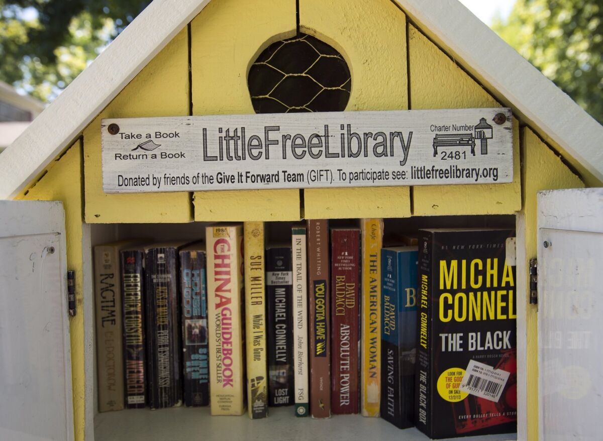 A Little Free Library in Sacramento.