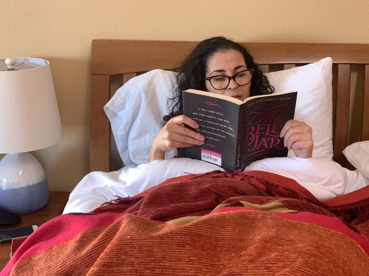 Laila Lalami finds "The Bell Jar" soothing these days.